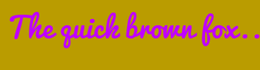 Image with Font Color C000FF and Background Color BA9C00